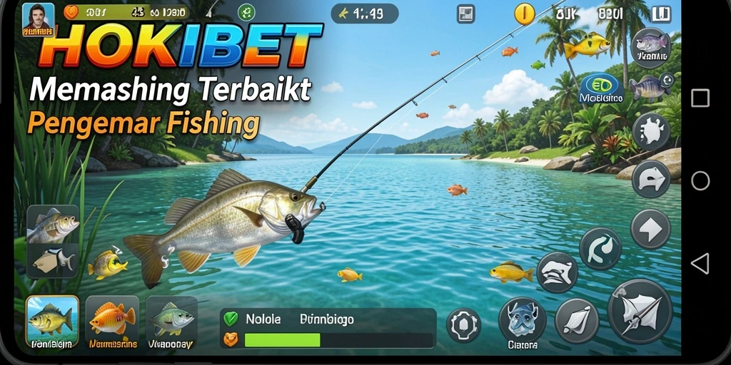 Screenshot HOKIBET menunjukkan pengalaman memancing yang menyenangkan dan menantang.