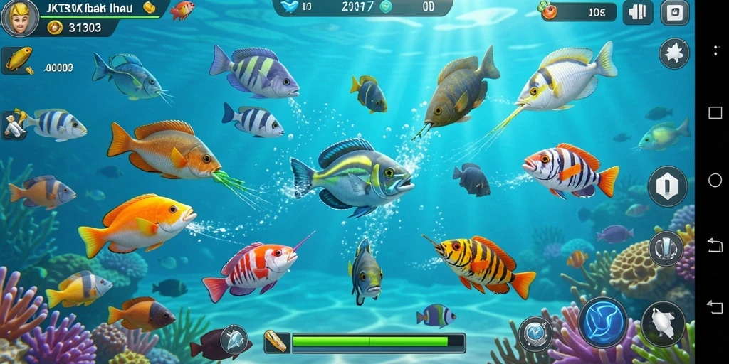 Screenshot gameplay JKT303 yang menampilkan aksi seru Tembak Ikan.