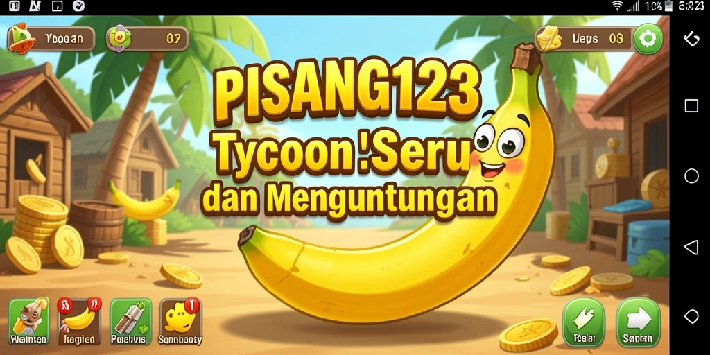 Screenshot PISANG123 menampilkan aktivitas seru dalam membangun bisnis.