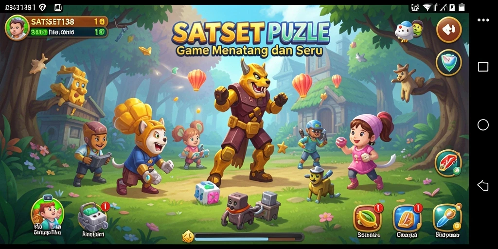 Gambar gameplay SATSET138 yang menampilkan suasana seru permainan Puzzle.