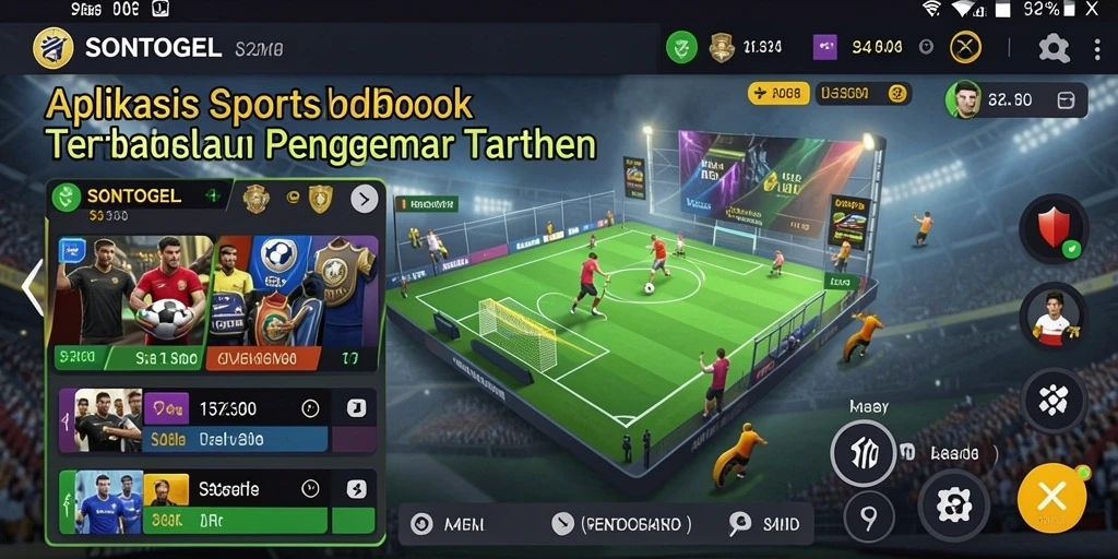 Tampilan menarik aplikasi Sportsbook SONTOGEL dengan fitur taruhan.