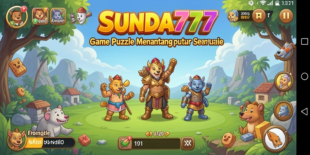 Screenshot SUNDA777 menampilkan gameplay teka-teki yang menarik.
