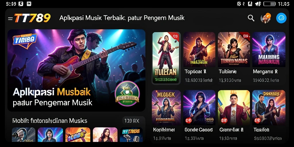 Tampilan utama TT789 saat memainkan lagu-lagu favorit.